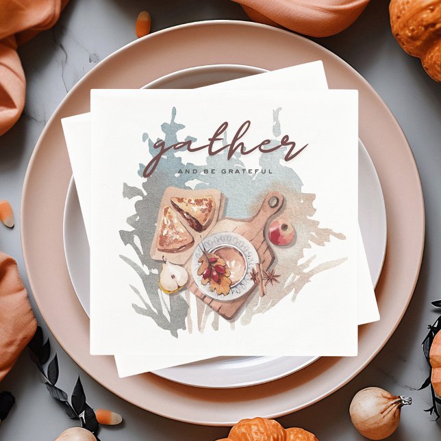 Grateful Thansgiving Gathering Napkin (Creator Uploaded)