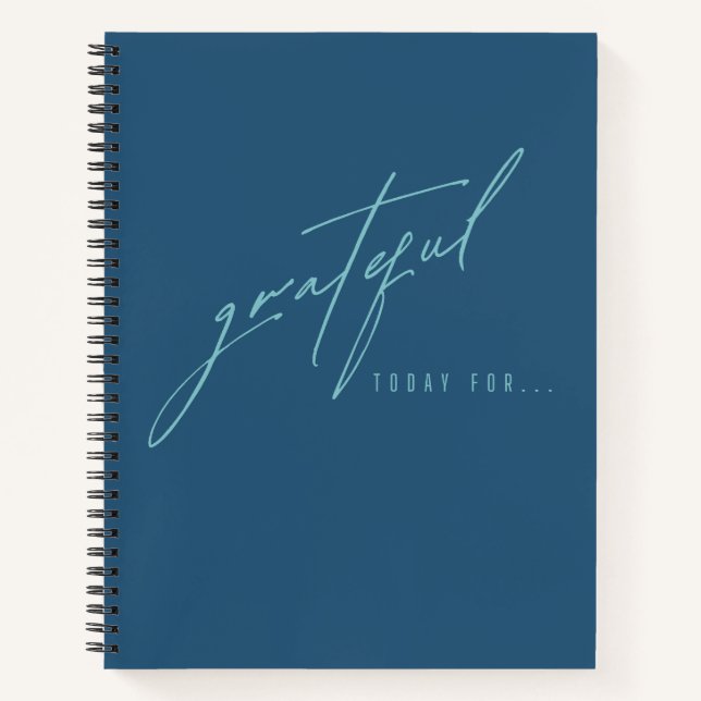 grateful today for. Notebooks & Gratitude Journals (Front)