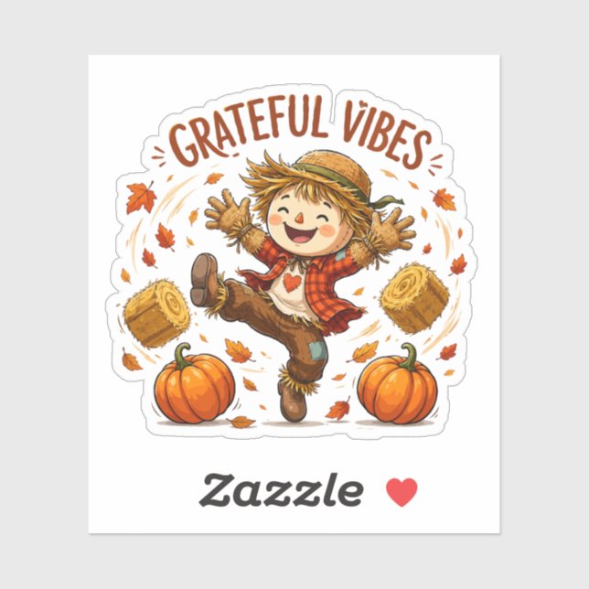 Grateful Vibes Scarecrow Autumn (Sheet)