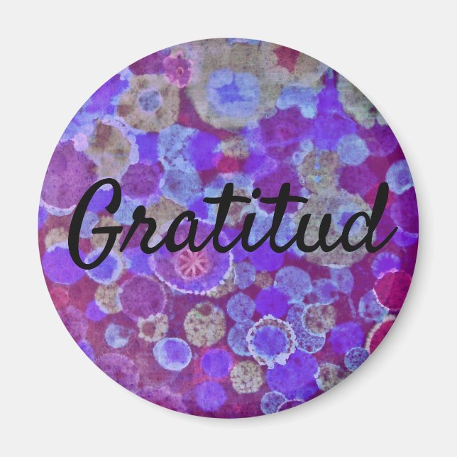 Gratitud iman magnet (Front)