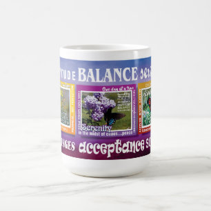 gratitude 12-step butterfly slogans mug