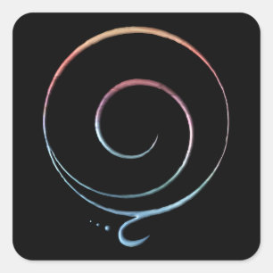 Gratitude 1 square sticker