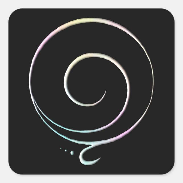 Gratitude 2 square sticker (Front)