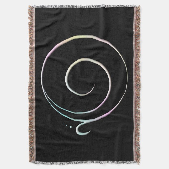 Gratitude 2 throw blanket (Front Vertical)