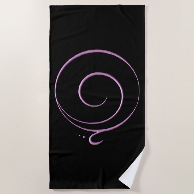 Gratitude 5 beach towel (Front)