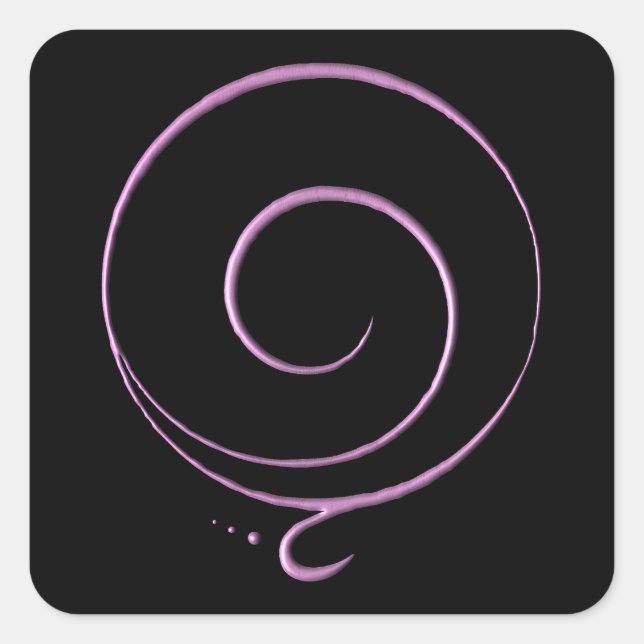 Gratitude 5 square sticker (Front)