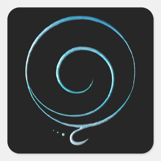 Gratitude 6 square sticker (Front)