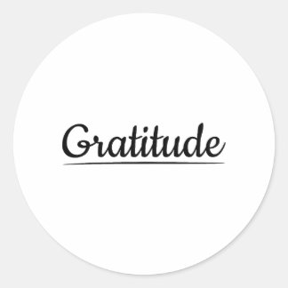 Gratitude,appreciation,thankfulness,blessing Classic Round Sticker