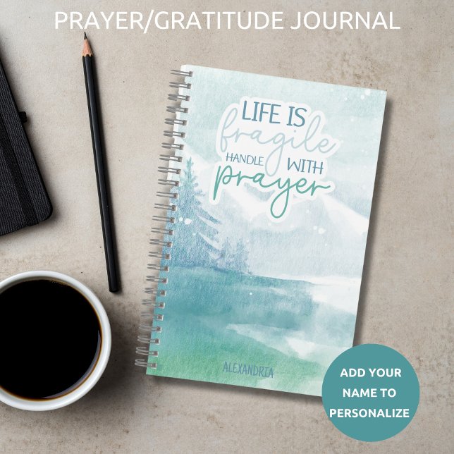 Gratitude Bible Prayer Journal Blue Watercolor (Creator Uploaded)