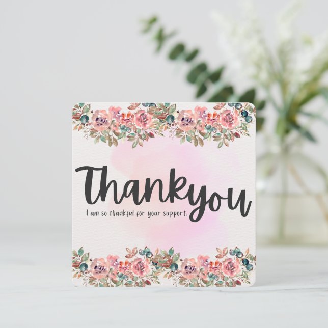 Gratitude Blossoms - Thank You Card (Standing Front)