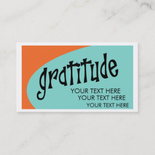 Gratitude Business Cards