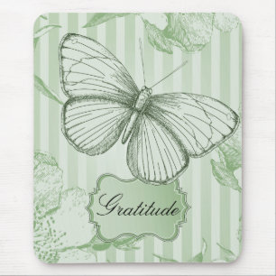Gratitude Butterfly Mouse Mat