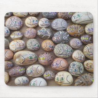 Gratitude Cat Rocks Mouse Mat