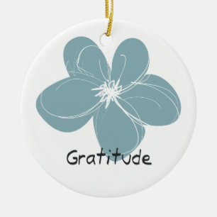 Gratitude Ceramic Tree Decoration