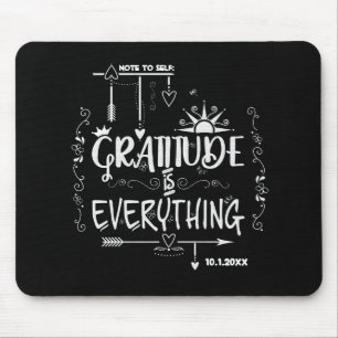 Gratitude Chalkboard 🖱 Mouse Mat
