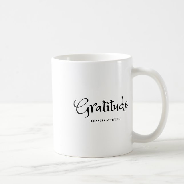 Gratitude Changes Attitude Thanksgiving Fall Seaso Coffee Mug (Right)