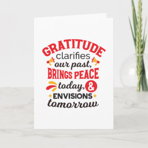 Gratitude Clarifies Our Past – Inspirational Art Card