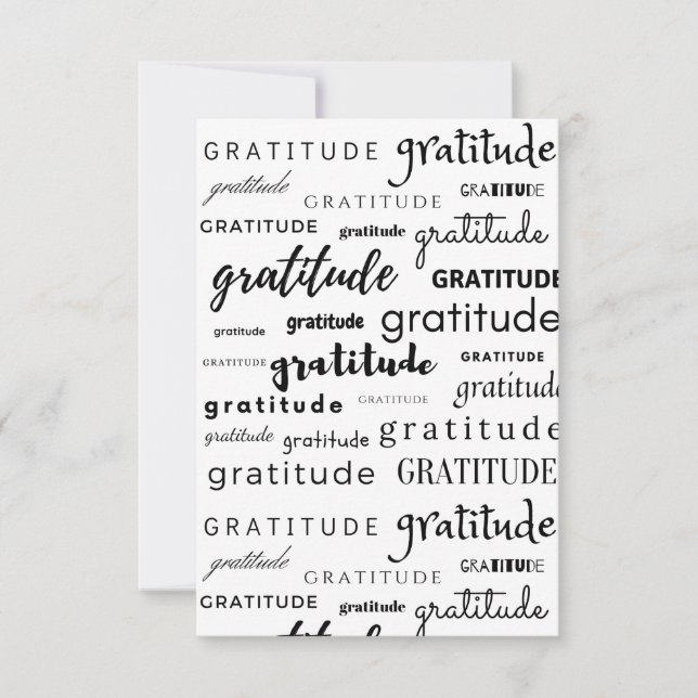 Gratitude Collage Thank You Card for Any Occasion (Front)