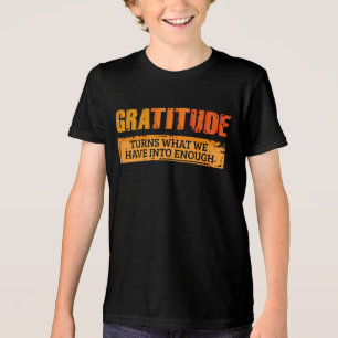 Gratitude Family Get Together Thanksgiving Tri-Blend Shirt