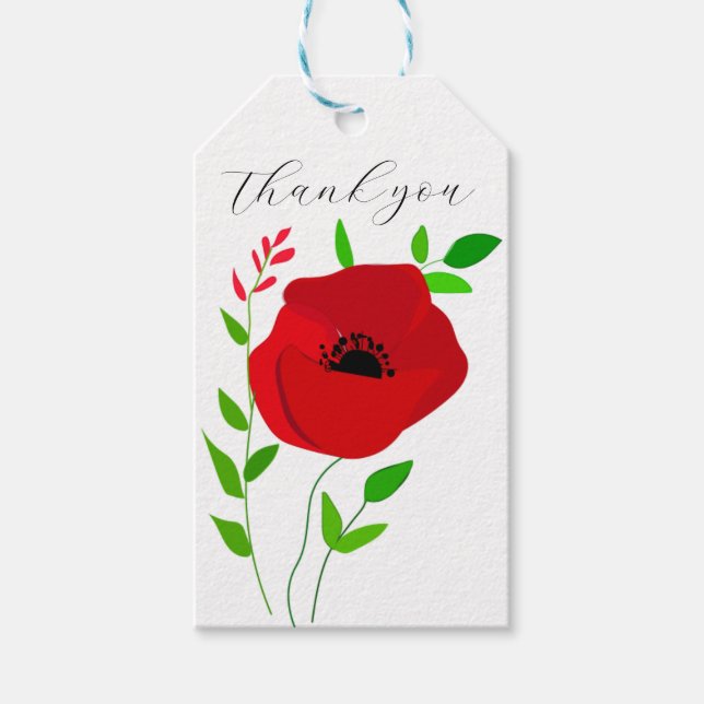  Gratitude Floral Gift Tag (Front)