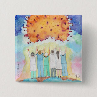 Gratitude For First Liners Covid-19 Pin