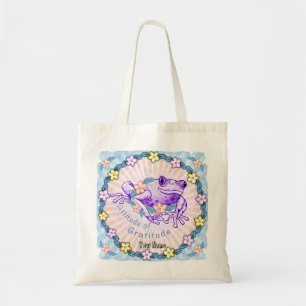 Gratitude Frog Tote Bag