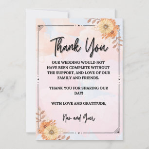 Gratitude in Every Glance Thank You Card