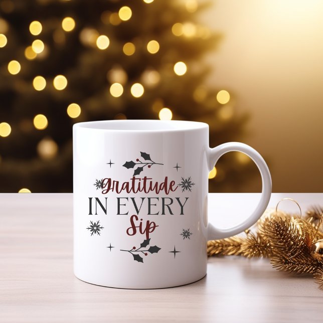 Gratitude in Every Sip Coffee Mug (Creator Uploaded)