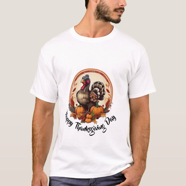 Gratitude in Threads: Thanksgiving Day2024 T-Shirt (Front)