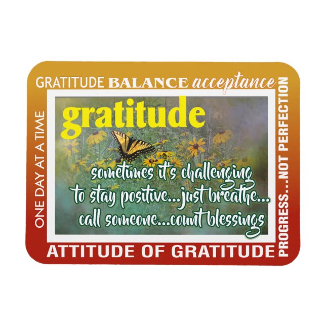 gratitude inspiration magnet (Horizontal)