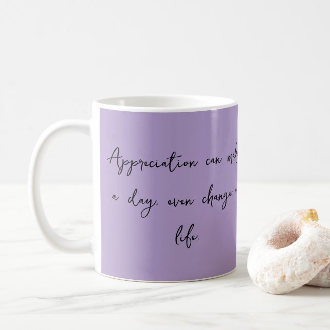Gratitude Inspirational Quote Mug (With Donut)
