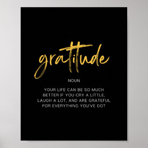 Gratitude Inspiring Quote Poster