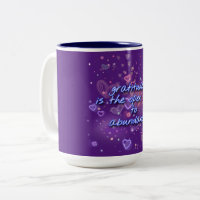 gratitude is open door to abundance Two-Tone coff