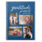 Gratitude Journal 4 Photo Collage on Blue