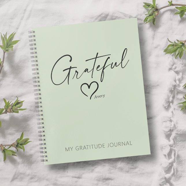 Gratitude Journal Grateful Heart Custom Ink Script (Creator Uploaded)