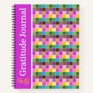 Gratitude Journal Personalised Purple Finch Checks