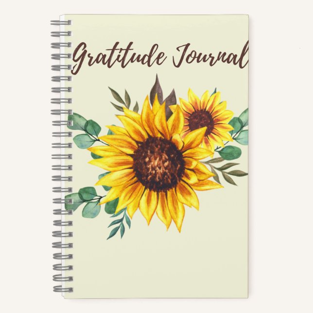 Gratitude Journal-Spiral Notebook (Front)