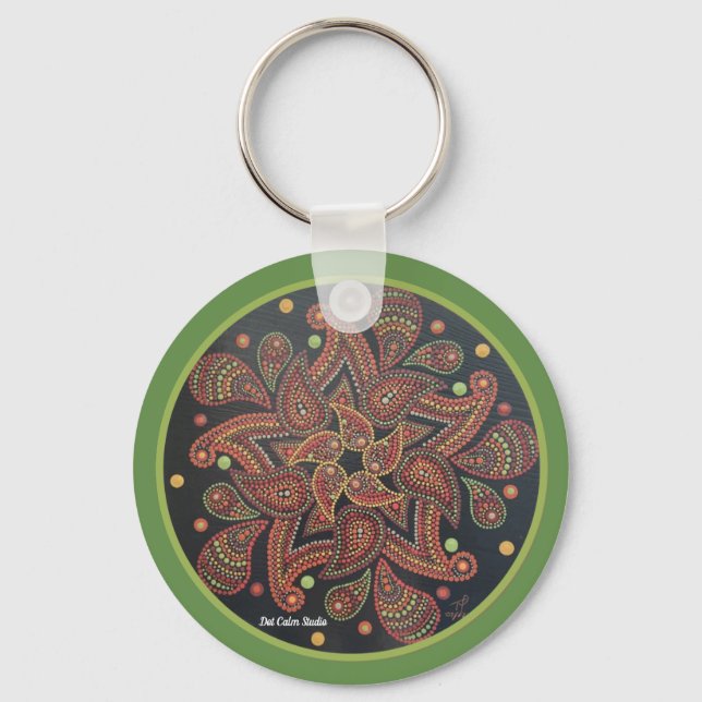 Gratitude Key  Chain Key Ring (Front)