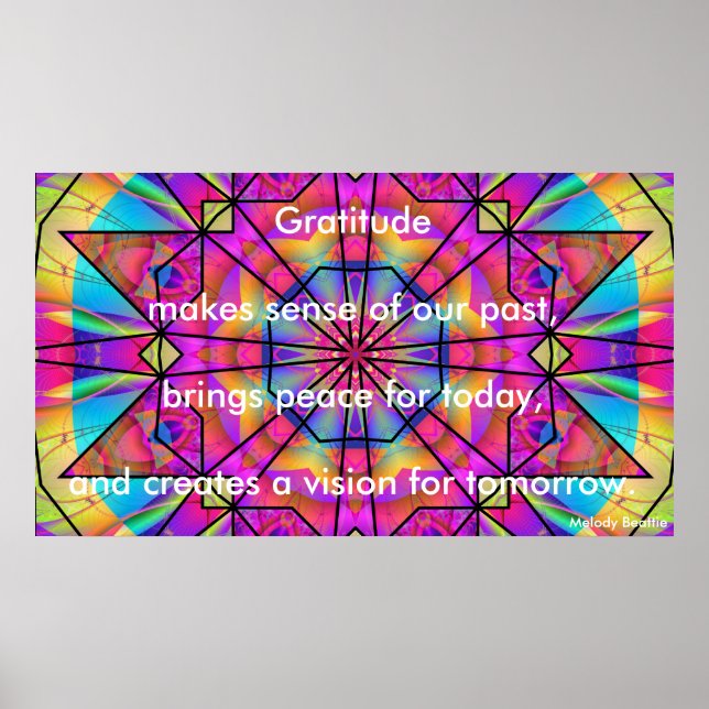 "Gratitude Makes Sense" Poster (Front)