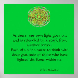 Gratitude Mandala Poster