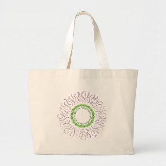 Gratitude Mandala Sun Flower Large Tote Bag