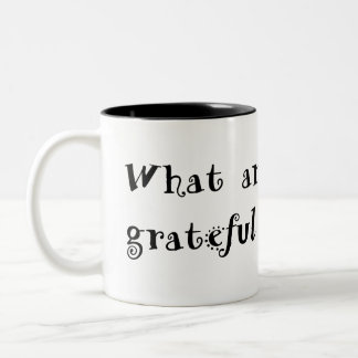 gratitude mug black text