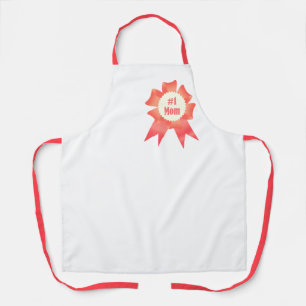 Gratitude Number One Mum winner award ribbon Apron