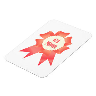 Gratitude Number One Mum winner award ribbon Magnet