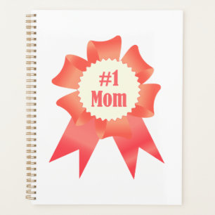 Gratitude Number One Mum winner award ribbon Planner
