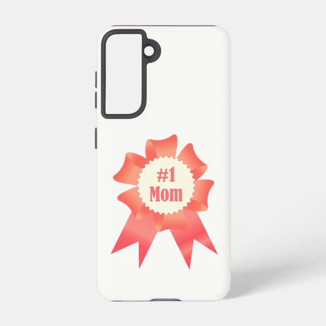 Gratitude Number One Mum winner award ribbon Samsung Galaxy S21 Case (Back)
