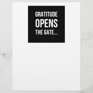 Gratitude Opens The Gate inspirational quote