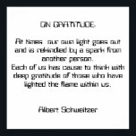 Gratitude Poster<br><div class="desc">We can't think of a better quote on gratitude than this one we just found; not surprised to find who said it; we've kept it as basic and clean as we could; blck and white. You can change the colours if you'd like and size it up or down, and choose...</div>