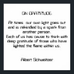 Gratitude Poster<br><div class="desc">We can't think of a better quote on gratitude than this one we just found; not surprised to find who said it; we've kept it as basic and clean as we could; blck and white. You can change the colours if you'd like and size it up or down, and choose...</div>