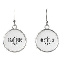 Gratitude Quote Earrings